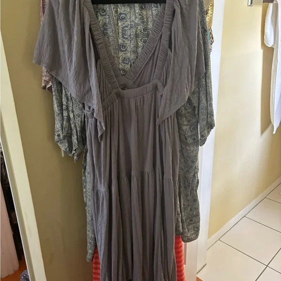 Free People Gray Maxi Dress - Picture 2 of 3
